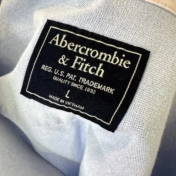 Abercrombie & Fitch Top Long Sleeve Colorblock Shirt Size L - Picture 4 of 7